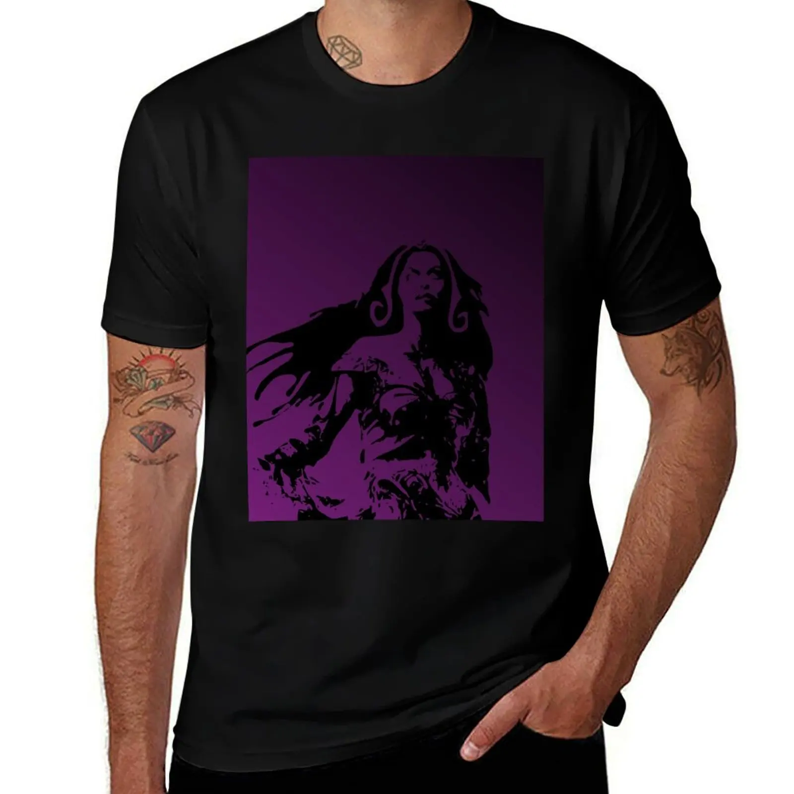 Magic Planeswalker Profile - Liliana Vess - Abstract T-Shirt Lightweight Casual Summer T-Shirt