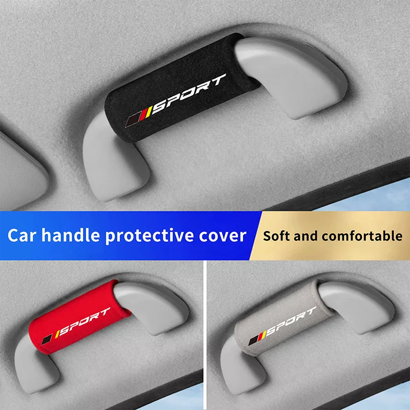 1 Pcs Fluff Car Roof Door Handle Protector Car Armrest Cover, Fit For Vehicle Use Can Be Freely Matched To Decorate Your Car