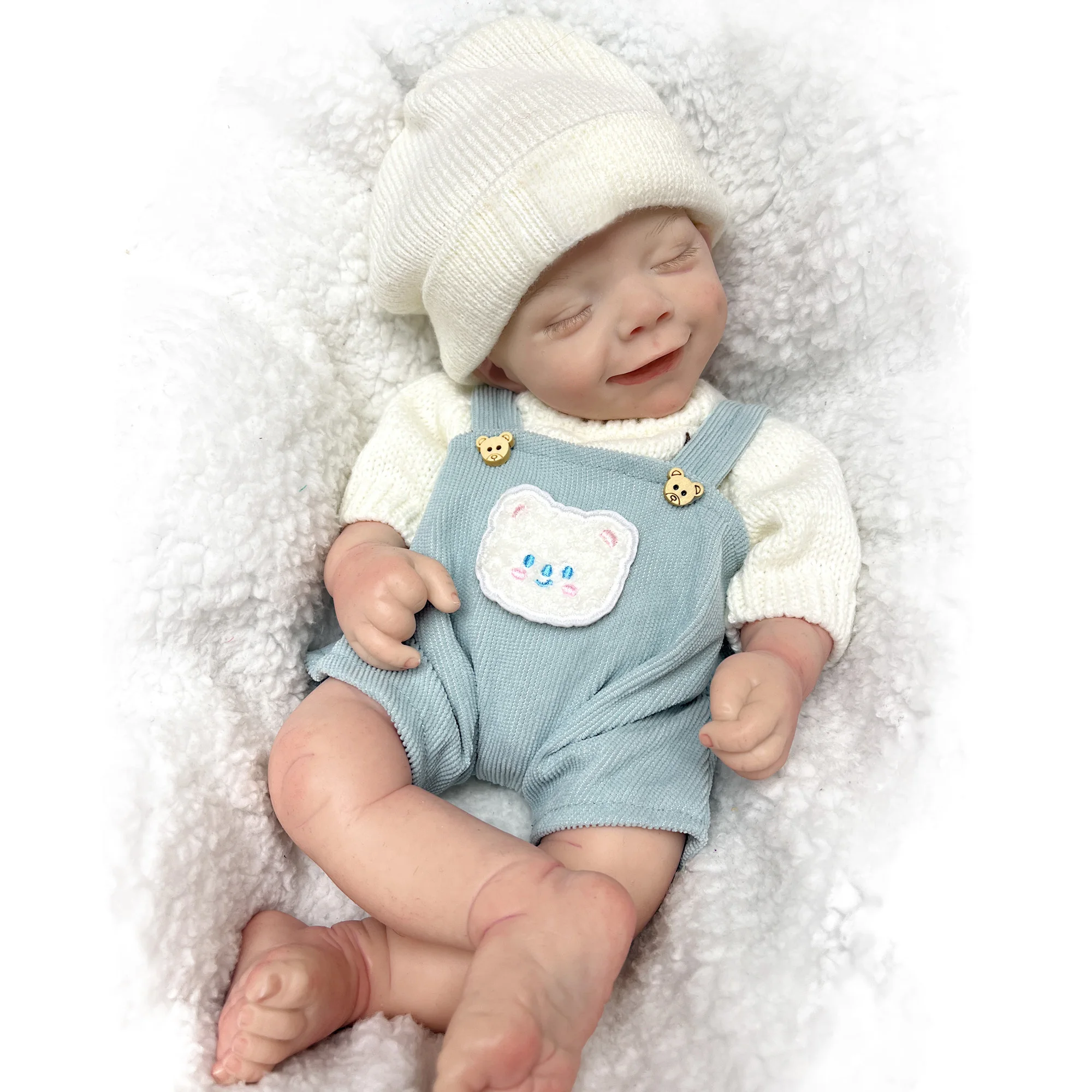 

Attyi 16 Inch April Baby Boy Lifelike Reborn Doll Full Body Solid Silicone Realistic Newborn Dolls bebe reborn silicona entero