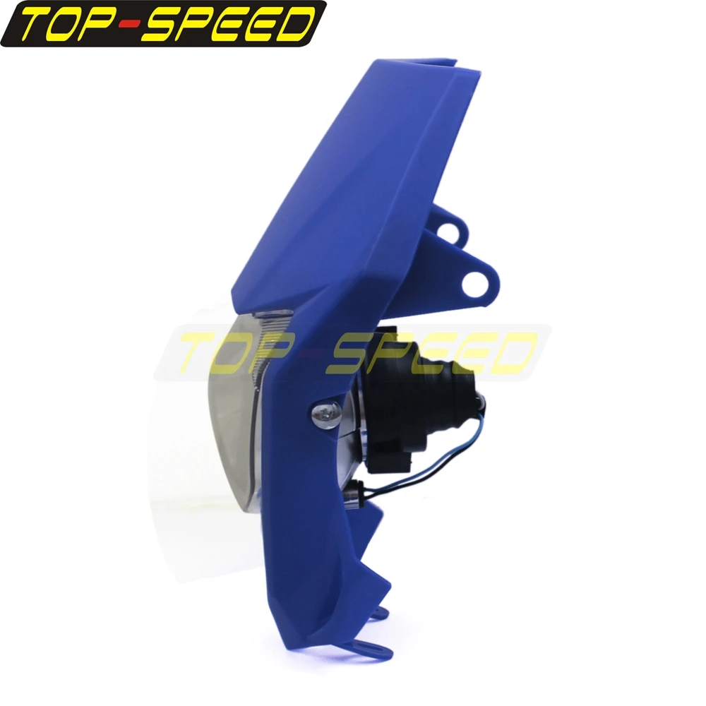 Carenado de iluminación para motocicleta Yamaha, luz delantera Universal para todoterreno, Supermoto, para Yamaha WR250R WR450R WR250F WR450F TW200 YZ85