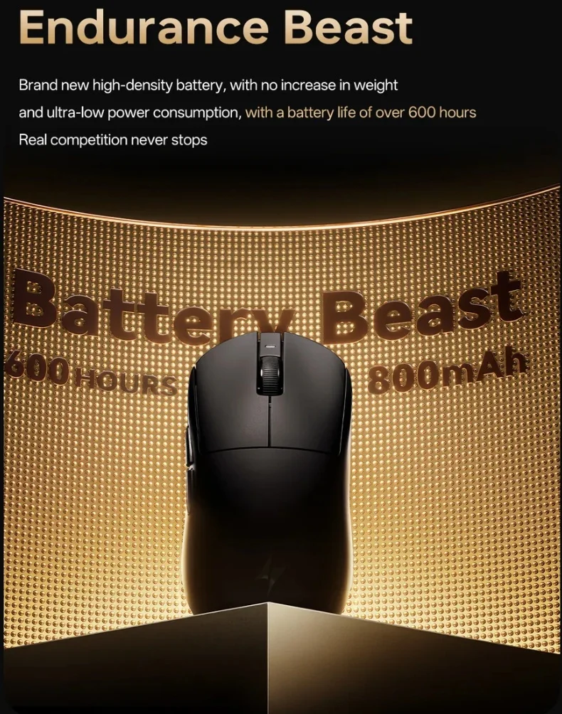ATK A9 Ultimate Mouse Dual Mode Wireless Mouse 8000Hz Polling Rate Paw3950/Paw3395 Gaming Mice Lightweight PC Accessories