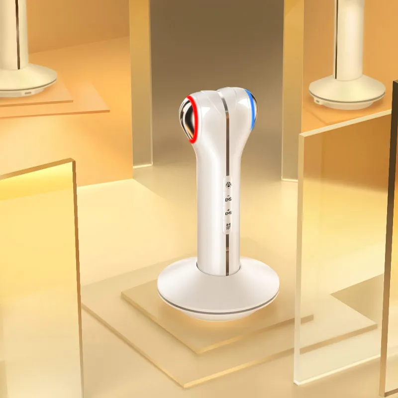 جهاز تدليك الوجه كلفاني مكركرنت لشد الوجه - جهاز شد الوجه لعلاج الضوء الأحمر LED #3