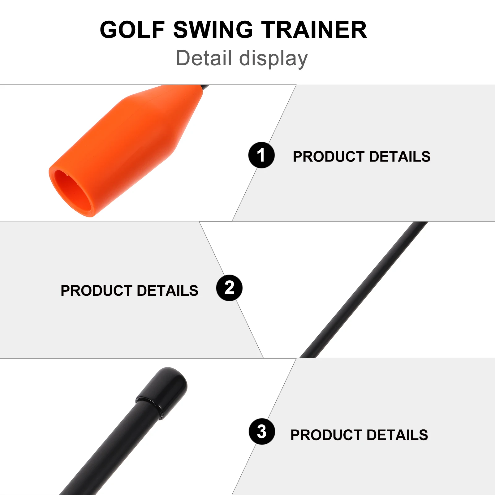 

Swing Practicing Rod Portable Golf Training Aid For Beginners Lightweight Practice Stick Durable Swing Tool Accessory
