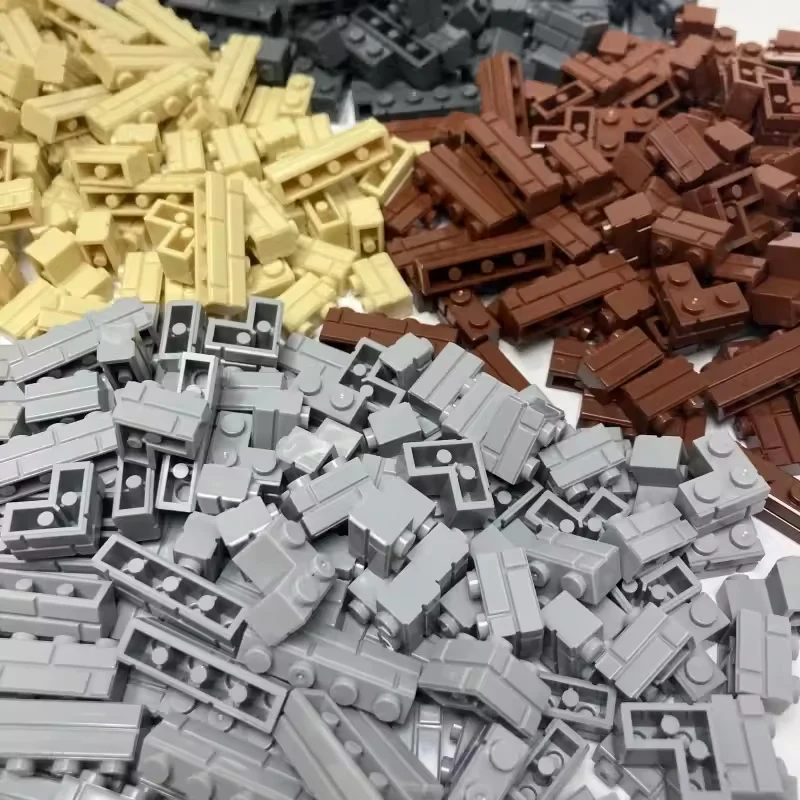Blocs de construction MOC en briques rayées, 1KG, jouets, château de palais, figurines créatives, ville militaire, mur de maison, pièces de bricolage, jouets pour enfants