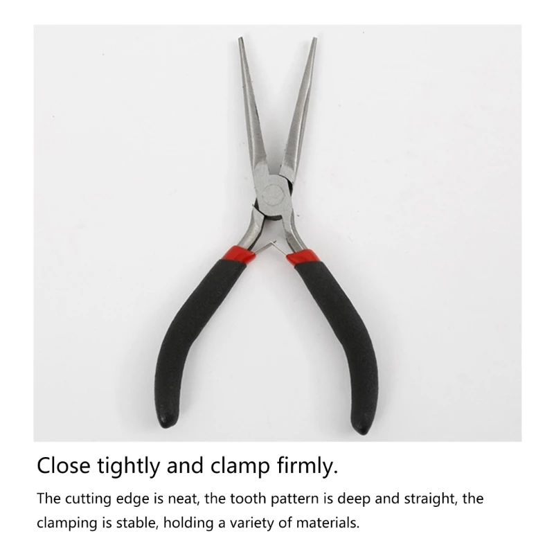 Long Needle Nose Pliers Clamp DIY Handcraft Plier Tool Flat Pliers Beading Jewellery Making Tool Long Nose Pliers Tool