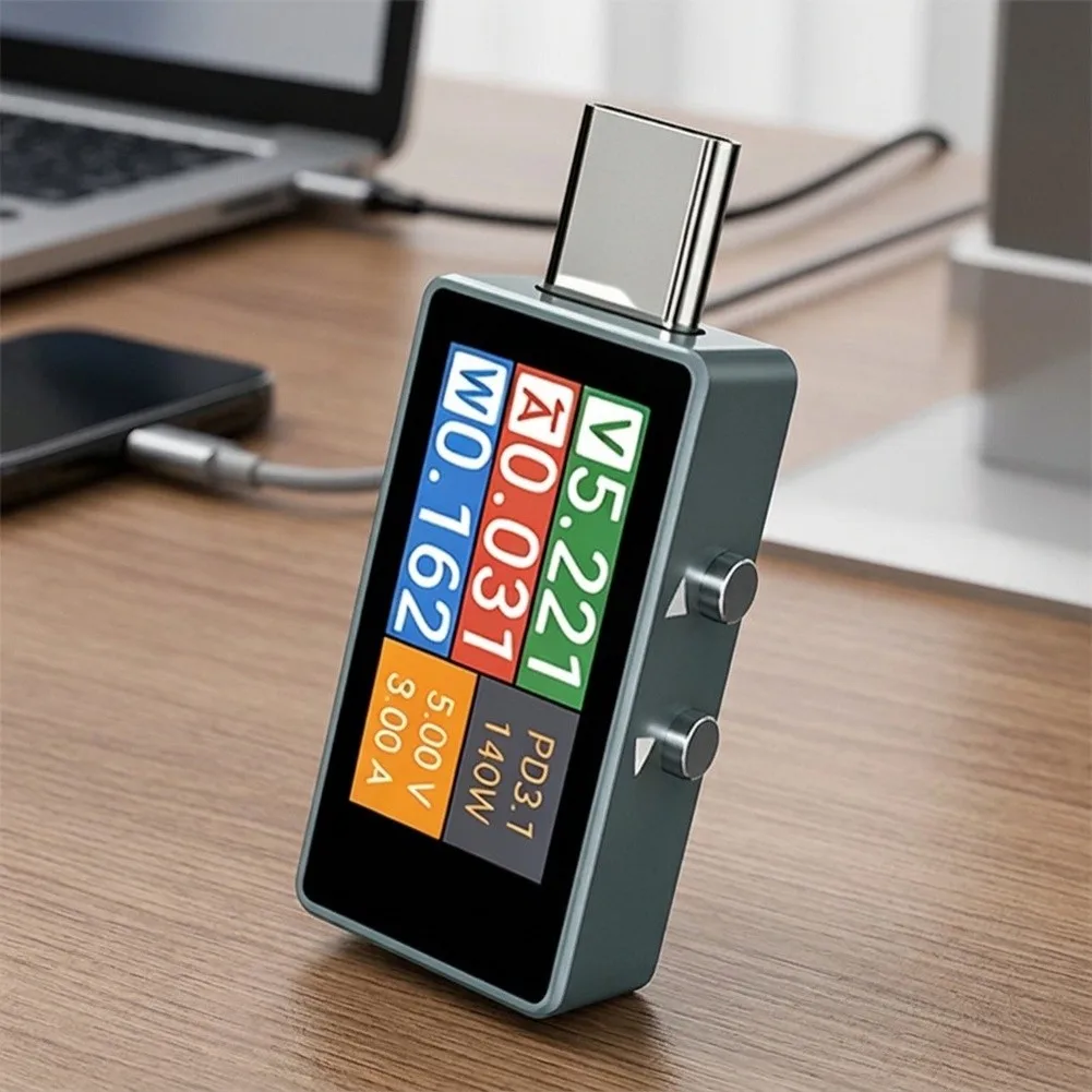 C0 USB Tester Power Meter Voltmeter Ammeter 4-36V 0-6A For Pd QC AFC Protocol Analyzer For Fast Charging Cable Battery Detection