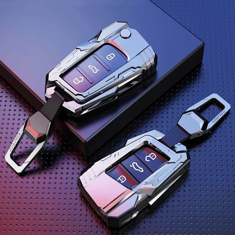 

Zinc Alloy Car Key Case Cover For VW Volkswagen Polo Tiguan Passat B5 B6 B7 Golf 4 5 6 MK6 Jetta Lavida For Skoda Octavia