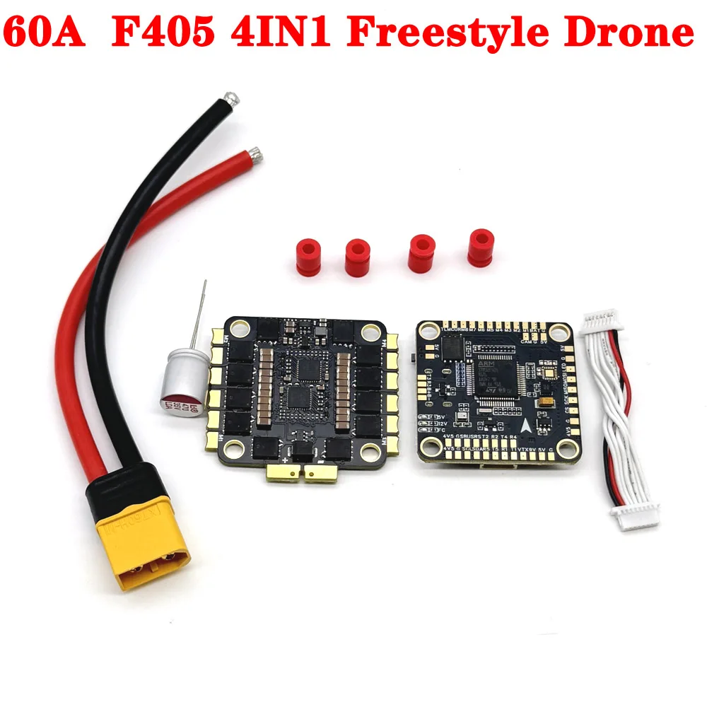 

1set 60A F405 Mini v3s 30x30 Stack Flight Controller BLS 60A Mini V2 4in1 ESC for RC FPV Racing Drone Connector