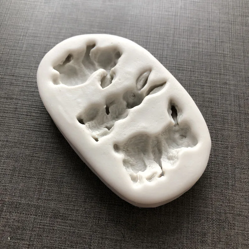 Bunny Easter Animal silikonowe formy akcesoria do ciast królik Cupcake dekorowanie masy cukrowej czekolady formy — zdjęcie 7