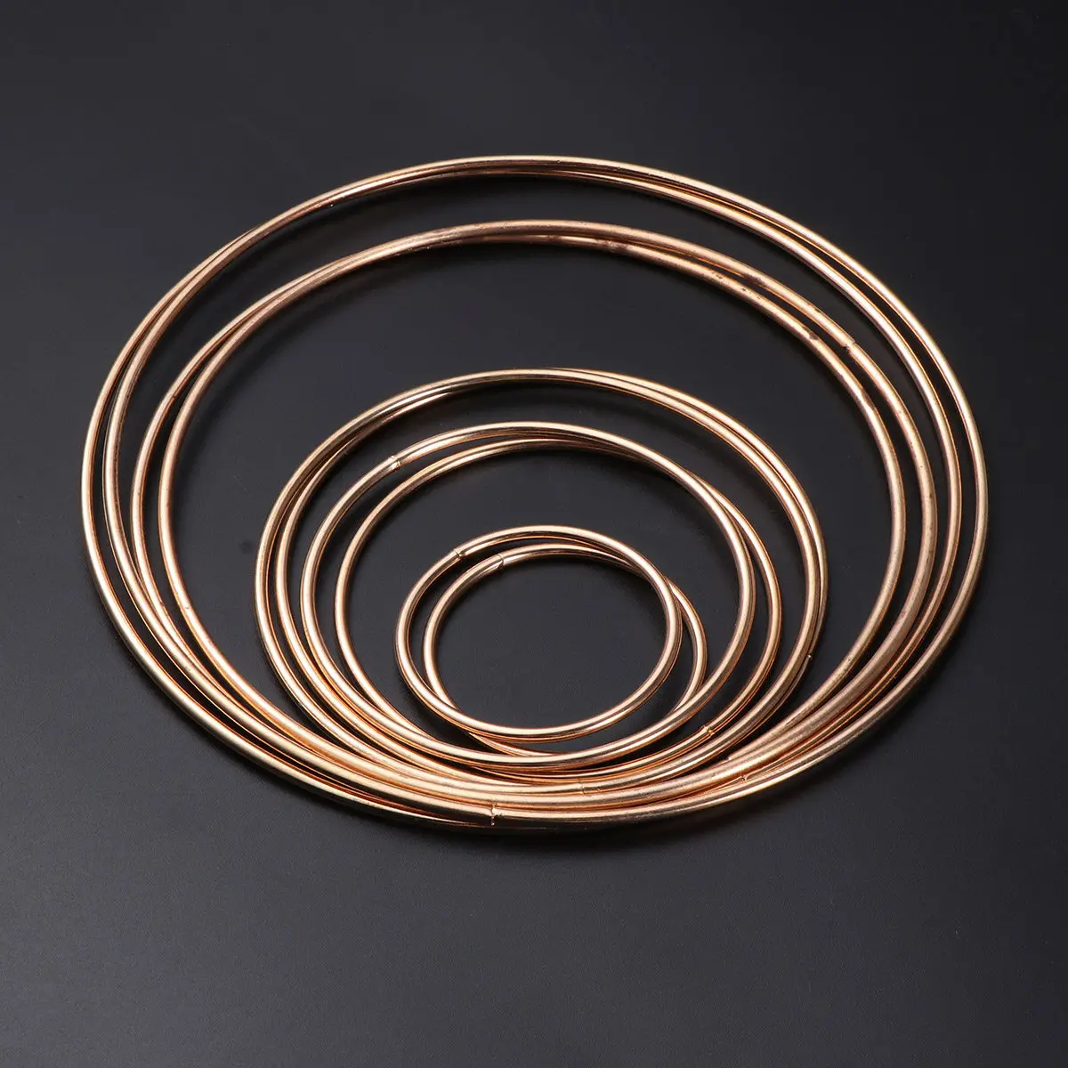 10Pcs Metal Dreamcatcher Rings Silver Multi-Size Welded Round DIY Craft Tools for Handmade Wall Hanging Accessories