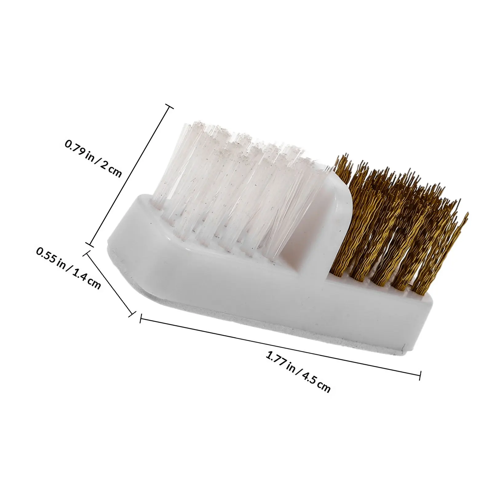 Versatile Nail Drill Bit Cleaning Brush Copper Wire Bristles for Confined Areas Maintains Drill Performance Nail Art Cleaner