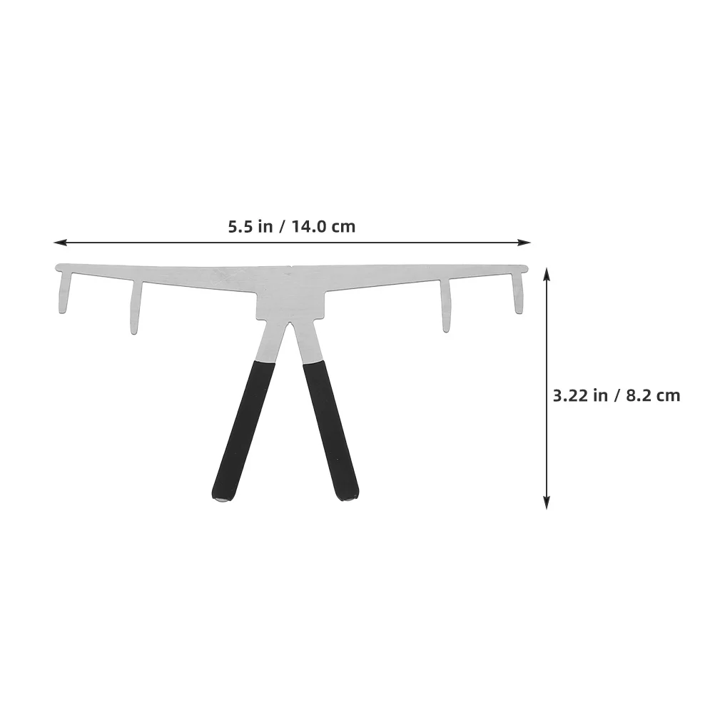 2pcs Stainless Steel Eyebrow Ruler Precision Brow Shaping Tool Symmetrical Mapping Guide For Eyebrow Measurement Stencil