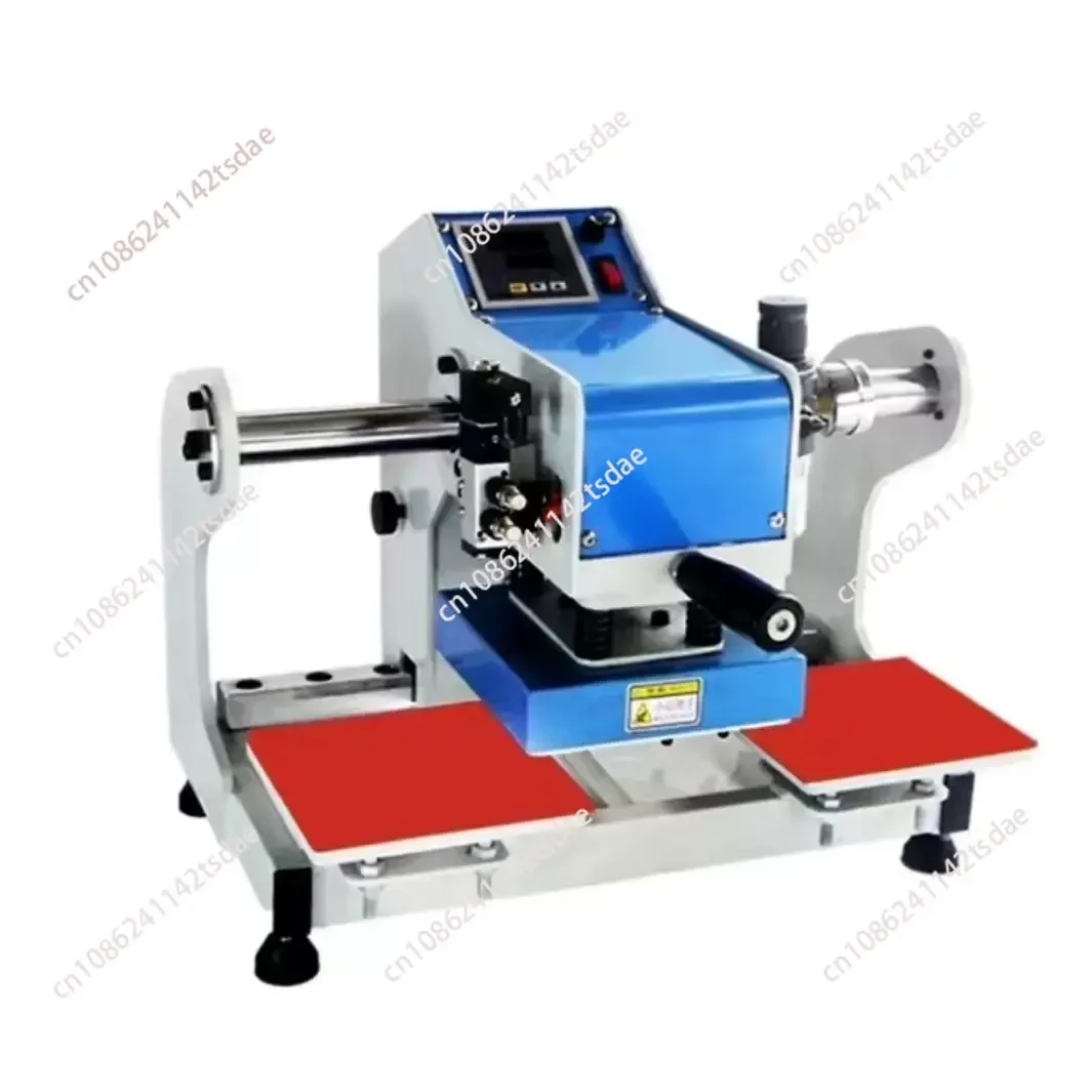 Pneumatic Double Station Heat Press Machine Multifunctional Small Heat Transfer Machine for Logo Label Pattern Hot Stamping