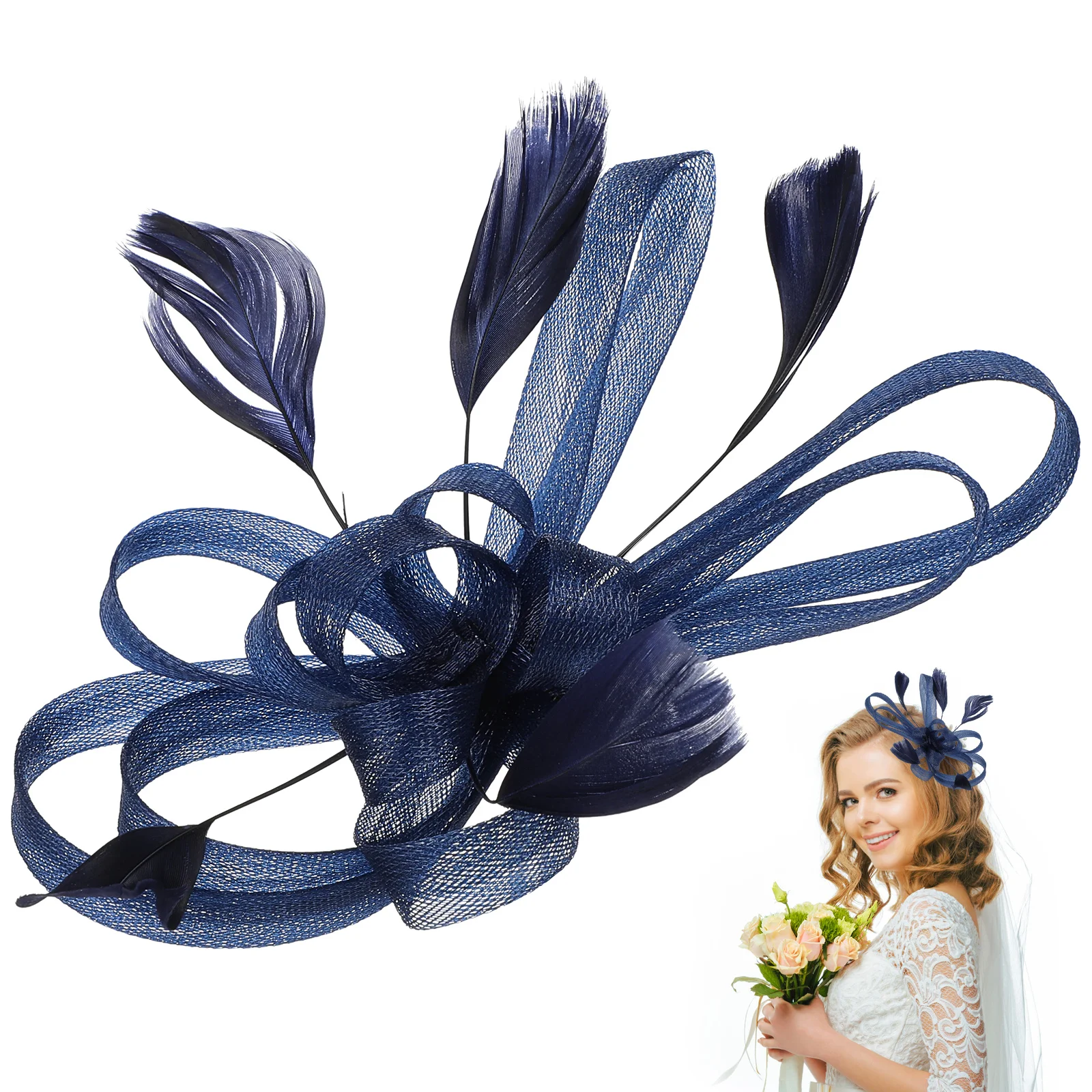 

Hair Clip Elegant Bridal Wedding Accessory Fascinator Woman Party Banquet Headwear Accessories Bridal Hair Pins