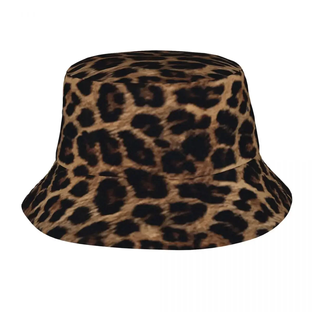 Leopard Print Bucket Hats Panama Hat Children Bob Hats Outdoor Hip Hop Fisherman Hats For Summer Fishing Unisex Caps