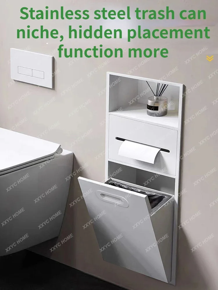 Embedded Stainless Steel Niche Living Room Bathroom Bath Room Toilet Partition Storage