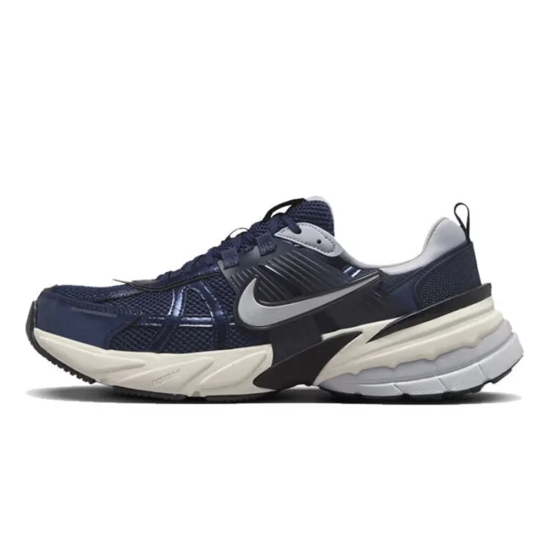 حذاء الجري Nike خفيف الوزن ومريح للرجال لملابس الشارع، حذاء جري رياضي جديد مقاوم للاهتراء على طراز الشارع V2K Run، حذاء رياضي كاجوال عصري على طراز الألفية، موديل جديد موصى به Hj4497-400 #1