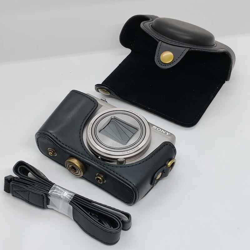 SONY Cyber-shot DSC-HX30V と専用ケース PU Leather Camera case bag for Sony Cyber-shot DSC-HX50 HX50V HX60