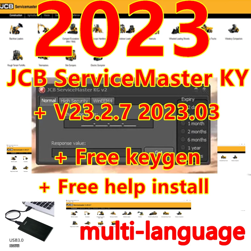 JCB-ServiceMaster 4 Software de diagnóstico, Keygen, Completo desbloqueado, Instalar vídeo, Ajuda gratuita, Mais recente, 2023, 23.2.7, 12/2023