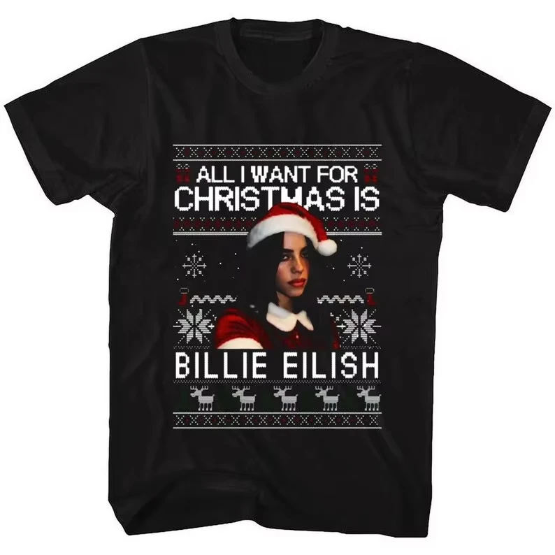 2026 Summer Billie Eilish Ocean Eyes T-Shirt Tee High-Quality Streetwear Soft Classic Y2K Style Men Women 2026 Summer T Shirt