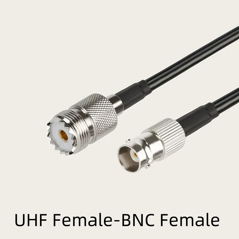 RF Coaxial Pigtail Jumper Cabos, RG58 Cabo, macho para plugue macho BNC e adaptador Jack fêmea, Antena WiFi, 50Ohm, RG58U, SO239 PL259 UHF