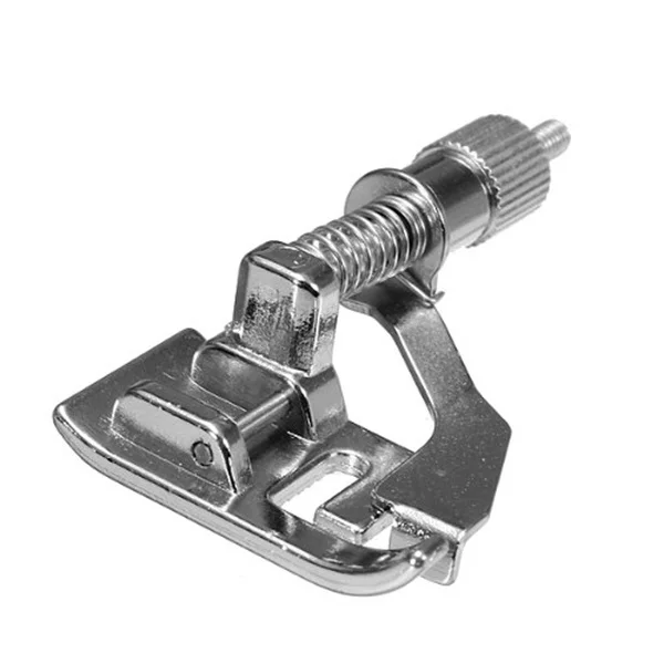 Calcador de ponto reto multifuncional, metal prateado para máquinas de costura de haste baixa Babylock Viking