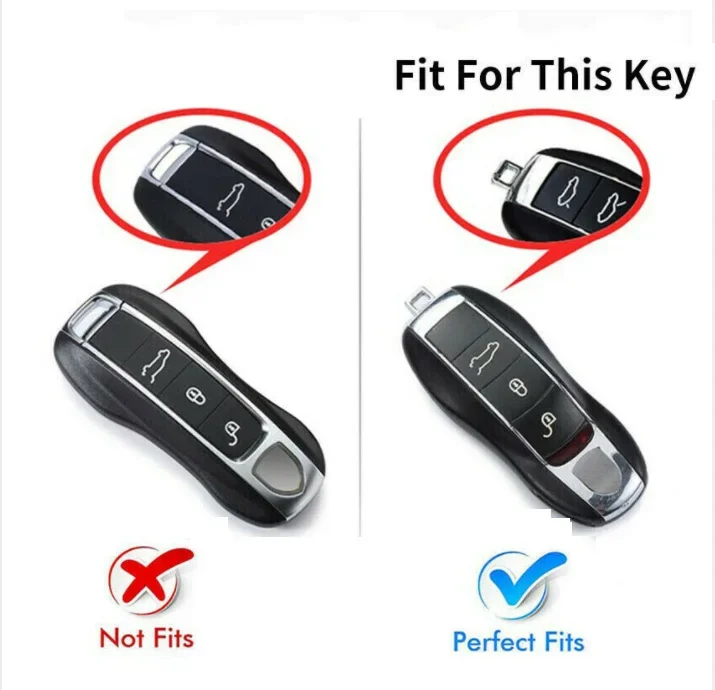 1 قطعة مفتاح السيارة الجلدية واقية غطاء بدون مفتاح مفتاح قذيفة لبورشه بوكستر 718 كايمان كايين باناميرا ماكان 911