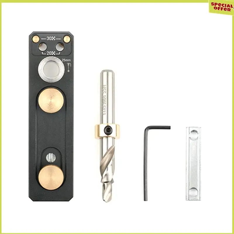 Guía de taladro de pista A34R con deslizadores, guía de taladro escalonado avellanado, herramienta de conexión de perforación, herramientas de guía de perforación, ayuda para perforación