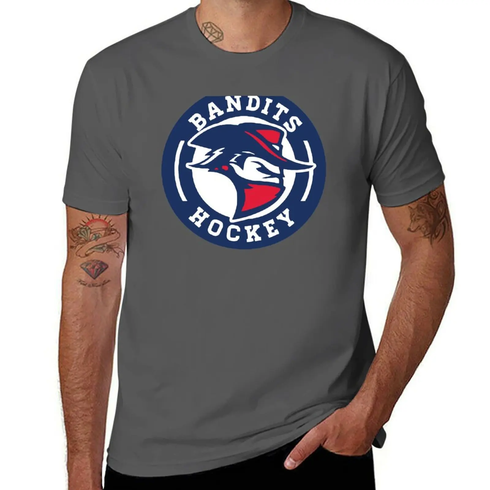 

bandits Hockey T-Shirt Man t-shirt oversized graphic tee Blouse shirts men graphic