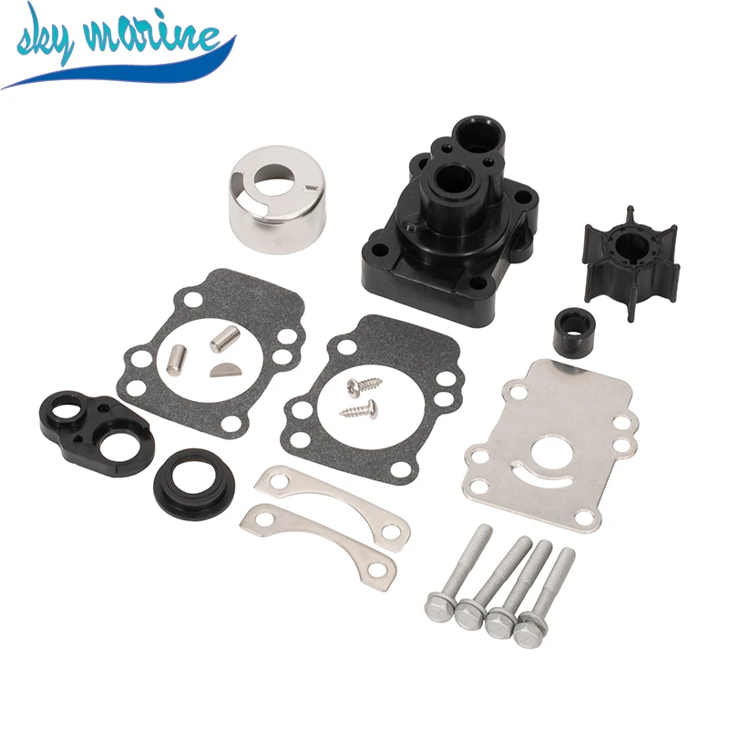 682-W0078-00 682-W0078-01 682-W0078-A1 18-3148 18-3411 Water Pump Repair Kit with Housing for Yamaha 9.9HP 15HP Boat Motor