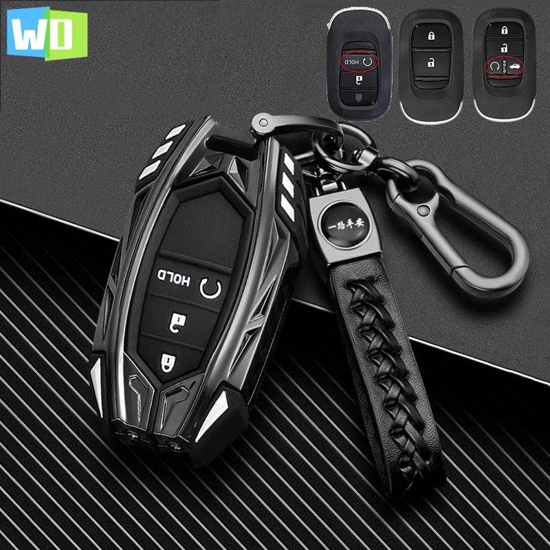 Car Key Case Cover For Honda Civic Crv Accord Fit XR-V VEZEL Jade CRV UR-V Honda Accord 2019 2018 LIFE Crosstour Gienia Envix