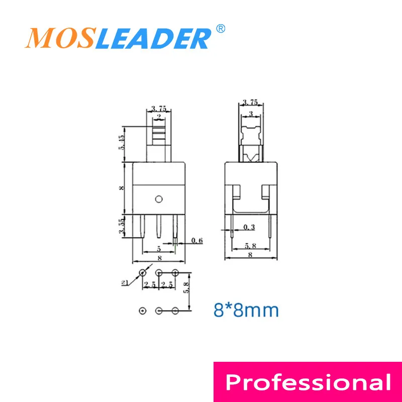 Mosleader 키 스위치 푸시 단추 스위치, 자동 잠금 스위치 없음, 7x7, 8x8, 7x7, 8x8, 6P, 3P, DIP6, DIP3, 1000 개