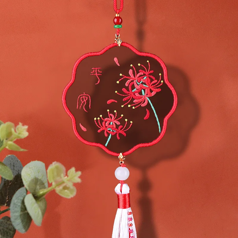 Handmade Self Embroidered Material Bag Coupler Cross-stitch Needlework Accessorie Material Package Crafts for Jewelry Pendant