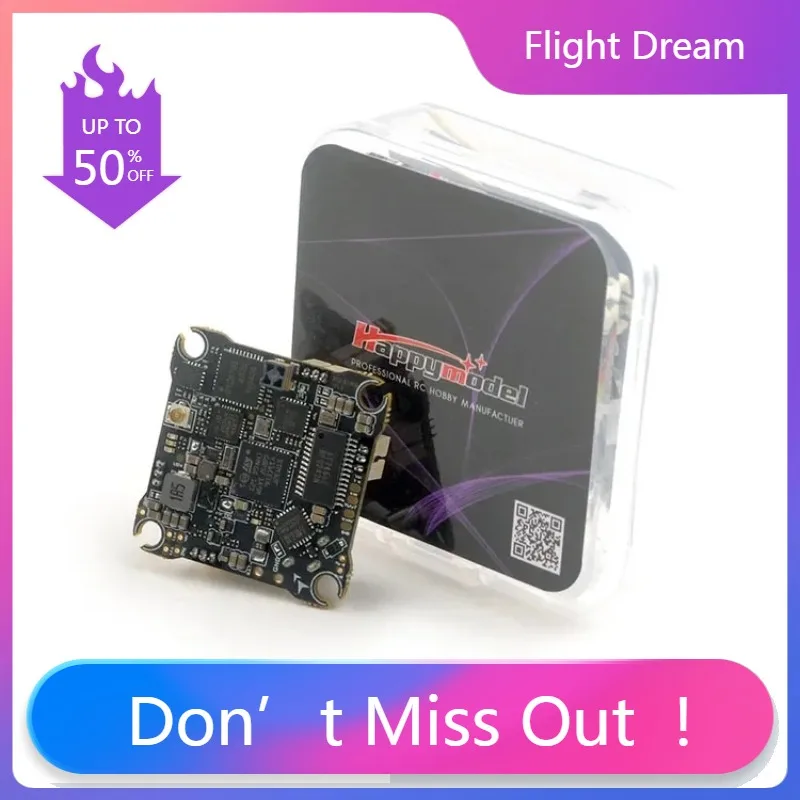 

NYHappyModel X12 AIO 5in1 Flight Controller Built-in 12A ESC and OPENVTX 400mW Support 1-2S ELRS For FPV Racing Drone Crux3 Crux