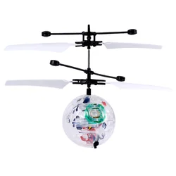 Colorido Mini Shinning LED Drone Luz Crystal Ball Indução Quadcopter Aircraft zangão Flying Ball Helicóptero crianças brinquedos