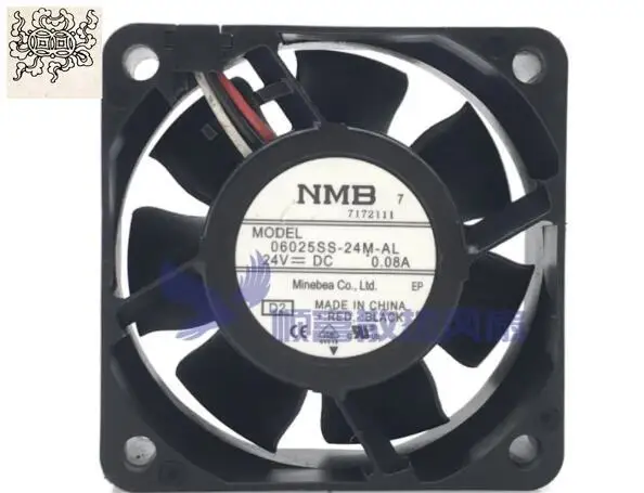 

Ltsf For NMB 06025SS-24M-AL 02 DC 24V 0.08A 60x60x25mm 3-Wire Server Cooling Fan