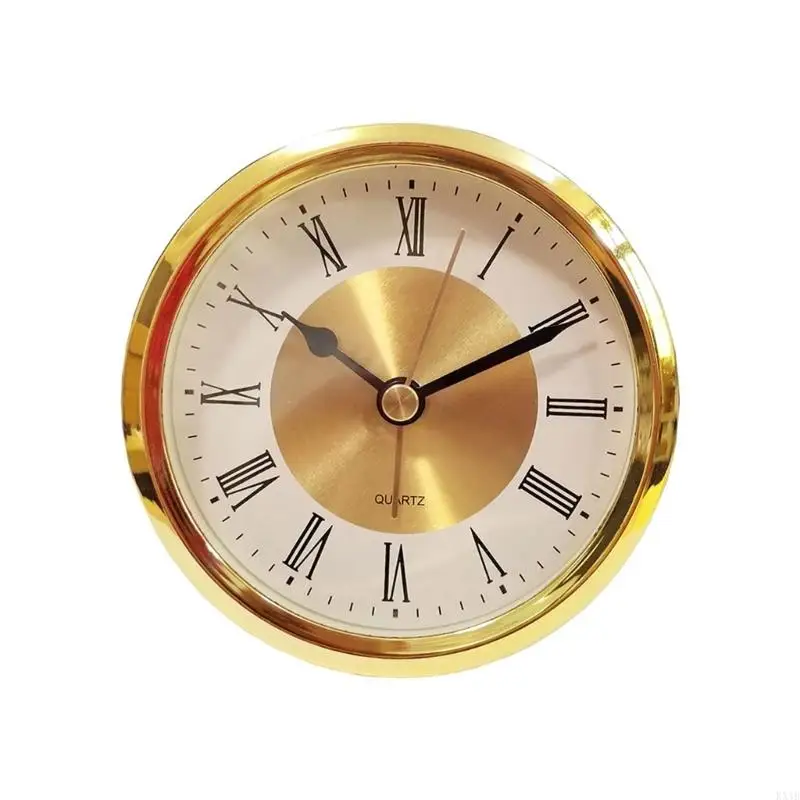 KX4B – horloge ronde élégante 89mm/3,5 pouces, avec chiffres romains, manches transparentes, pour affichage bureau