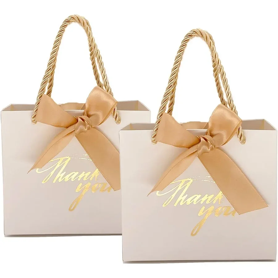 6 Stück Dankeschön-Geschenk-Papiertüten, rosa, weiß, rot, schwarz, Geschenkverpackungsbeutel für Hochzeit, Brautparty, Geburtstag, Junggesellenabschied, JXB – Detail 4