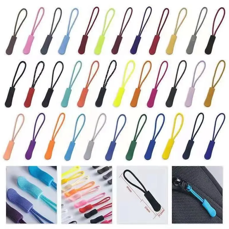 10/20/50Pcs Replace Zipper, Drawstring Extender, Backpack, Jacket, Wallet, Handbag, Travel Bag, Clip On Sportswear