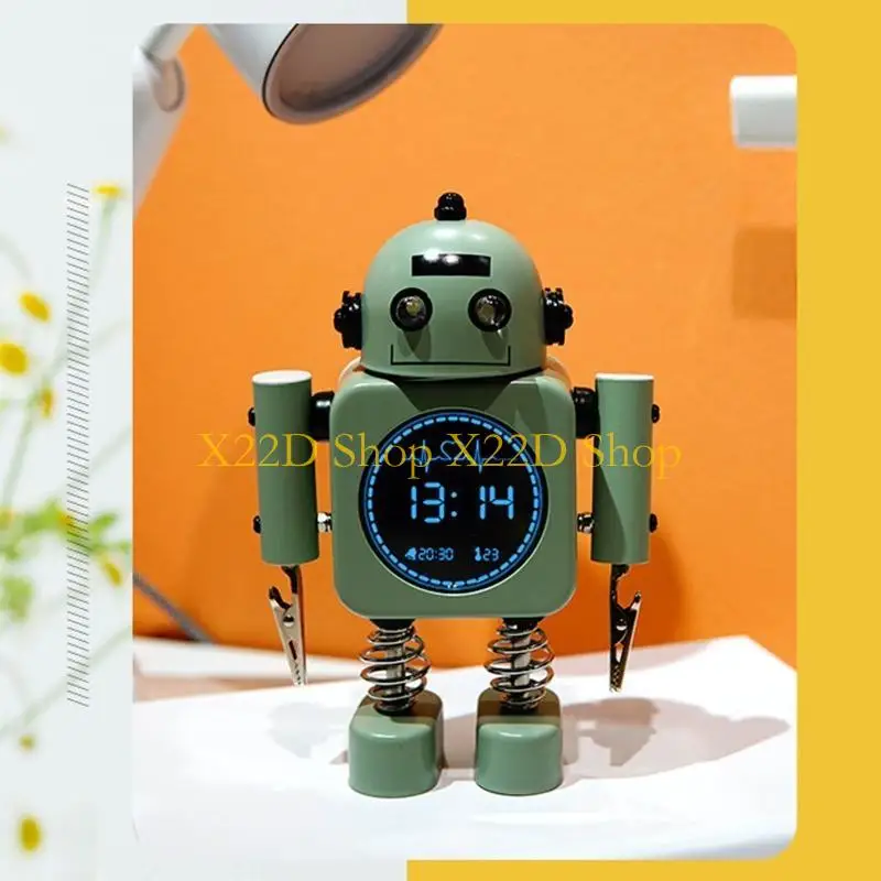 X22D Robot for Smart Digital Alarm Clock with Snooze Mode Temperature Displaying