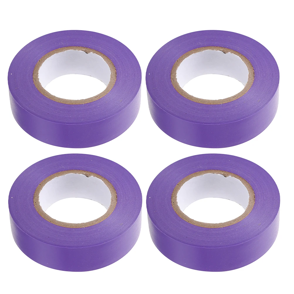 

4pcs PVC Insulating Electrical Tape Adhesive High Temp Outdoor Resistant Waterproof Wire Cable Tapes Multi