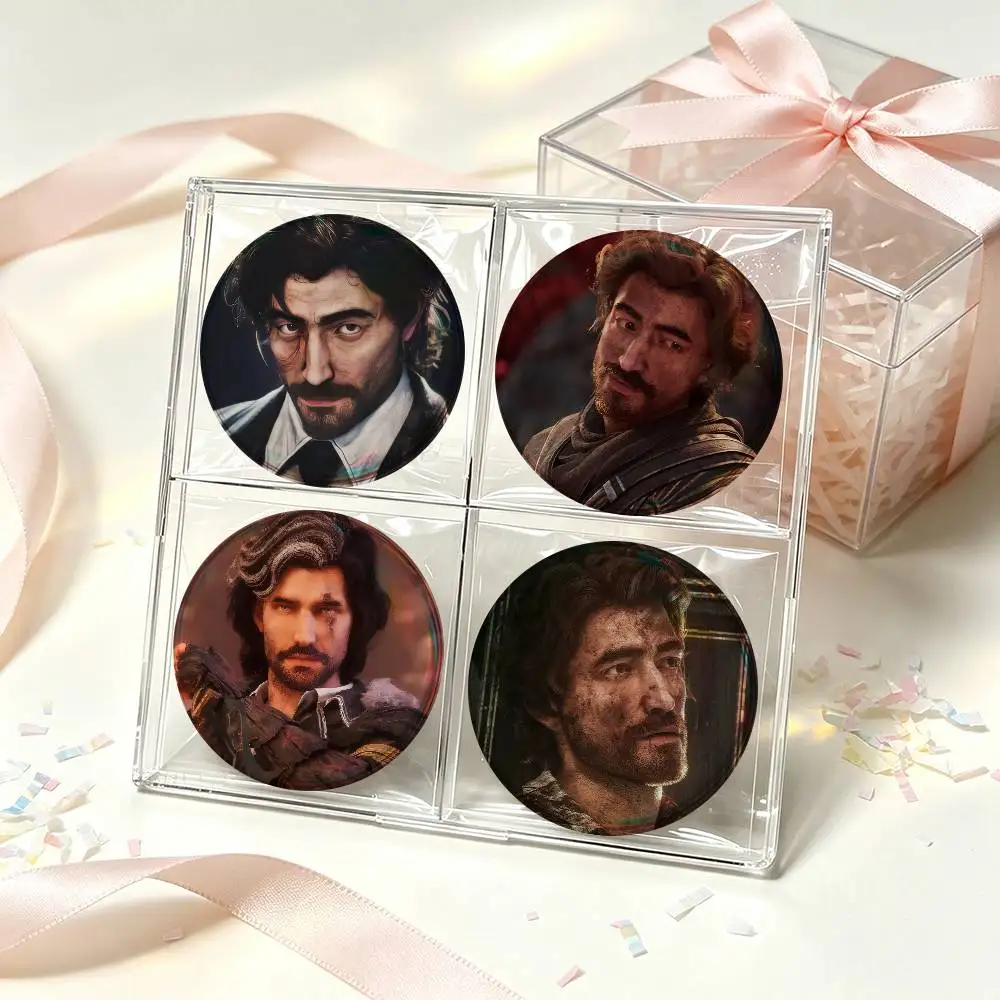 GAME G-Gustave E-Expedition 33   Soft Button Pin Round Metal Badge Lapel Pin Parts Gift Friends Kid Jewelry