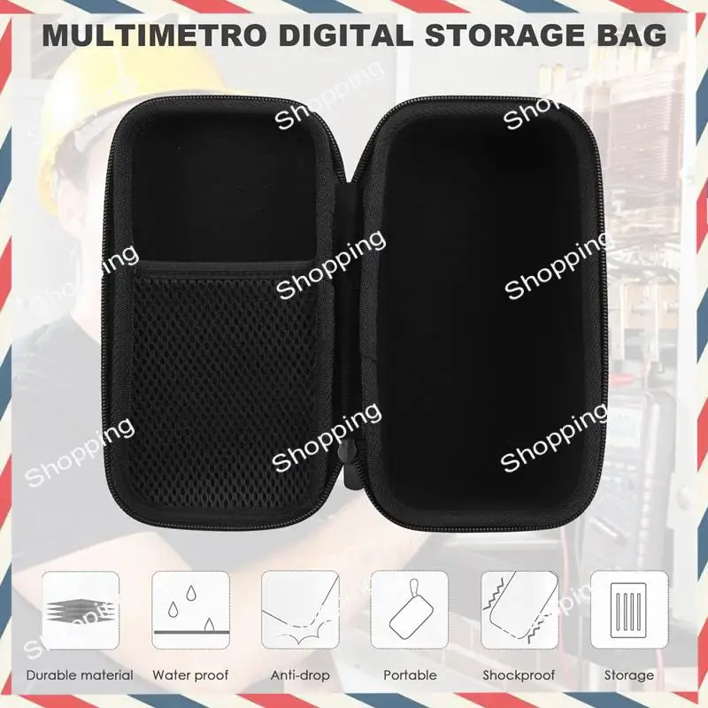 M20K Pengganti Casing Perjalanan Keras untuk Multimeter Digital KAIWEETS, Tas Penyimpanan Jarak Otomatis Meteran Volt TRMS 6000 Hitungan