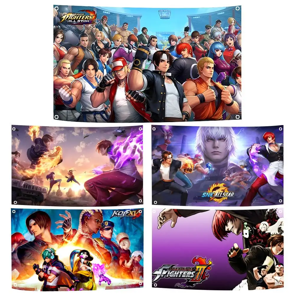 Game The K-King Of Fighters Flags Durable Outdoor Indoor Festive Decoration Classic Design Wall Room Banner