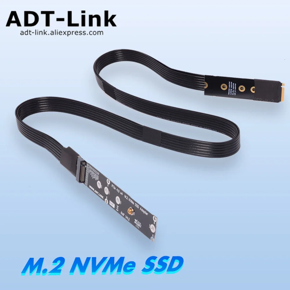 NVMe SSD Riser Card R44SF K44SF K44SH M.2 Extension Cable Solid State Drive Support PCI Express 3.0 4.0 5.0 X4 Interface