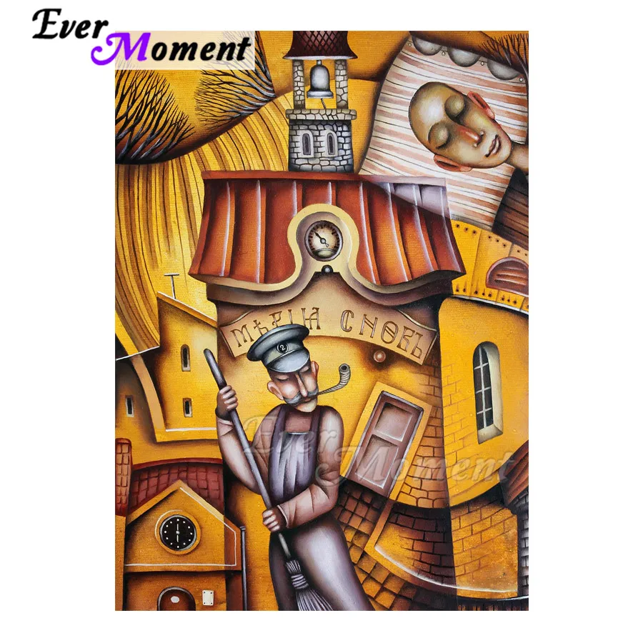 

Алмазная картина Ever Moment, абстрактный человек, полная квадратная дрель, ручная работа, 5D DIY, мозаика, алмазная вышивка, украшение ASF1893