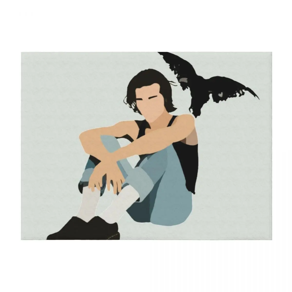 

Conan Gray 'Kid Krow' Minimalistic Design Throw Blanket Sofa Throw Soft Winter beds anime Blankets