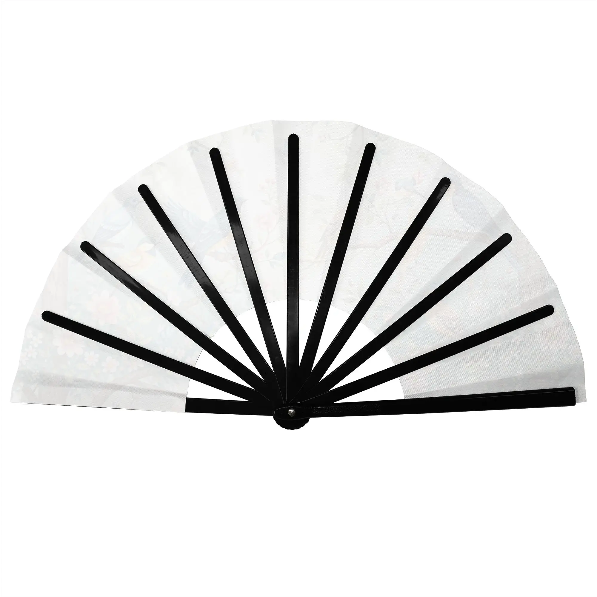 Birds Singing And Flowers Fragrant  Portable Pocket Fan Travel  Folding Fan Chinese Dance Cooling Handheld Fans