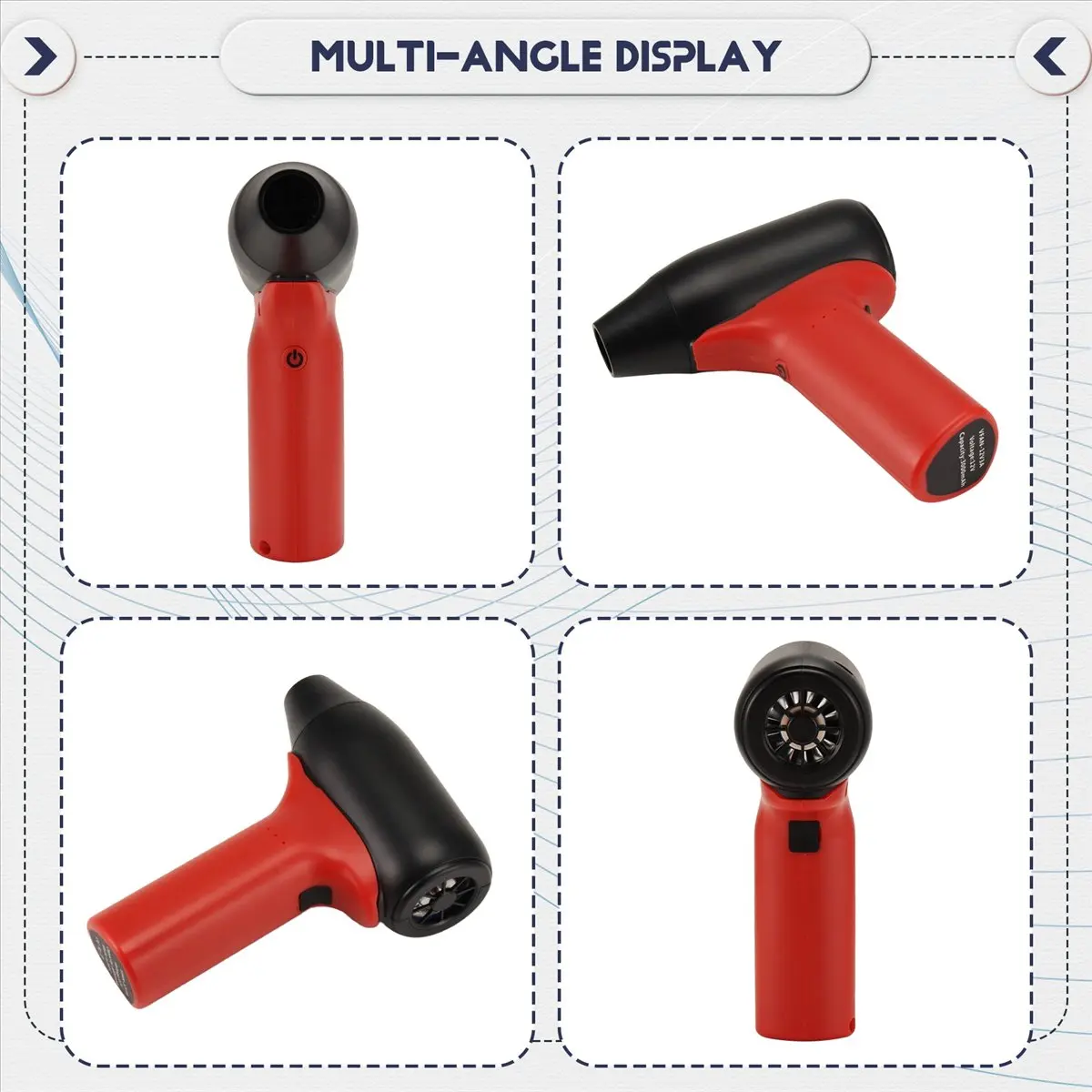 DT81 Mini Jet Blower Violent Turbo Fan Battery Portable Jet Fan for Car,Keyboard Cleaning,Air Bed,Hair