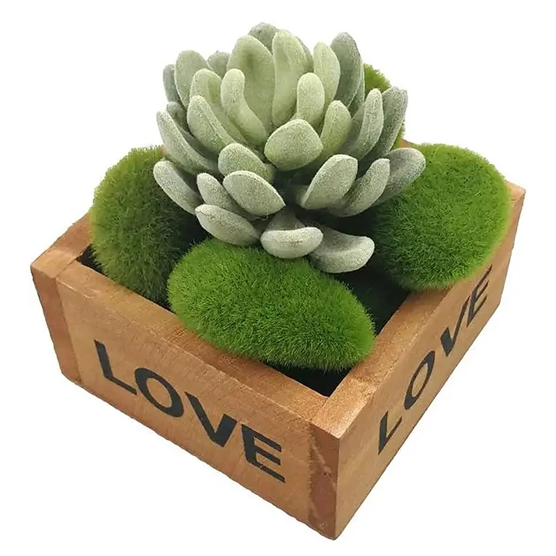 5PCS Simulation Moss Stone Artificial Moss Rocks Ball Fake Green Plant For Home Garden Flower Pot Decoration Creative Crafts